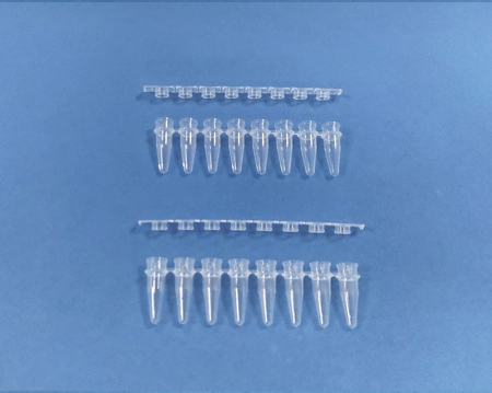 8 스트립 PCR 튜브, 플랫 스트립 캡
